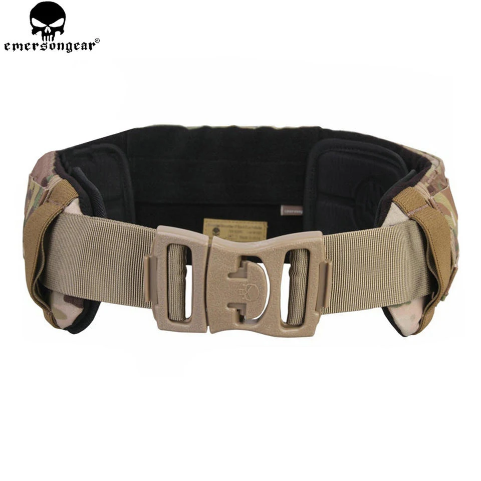 EMERSONGEAR AVS Low Profile Belt Molle Waist Belt Waistband emerson Hunting Accesstories Multi-camo Black Belt EM9295