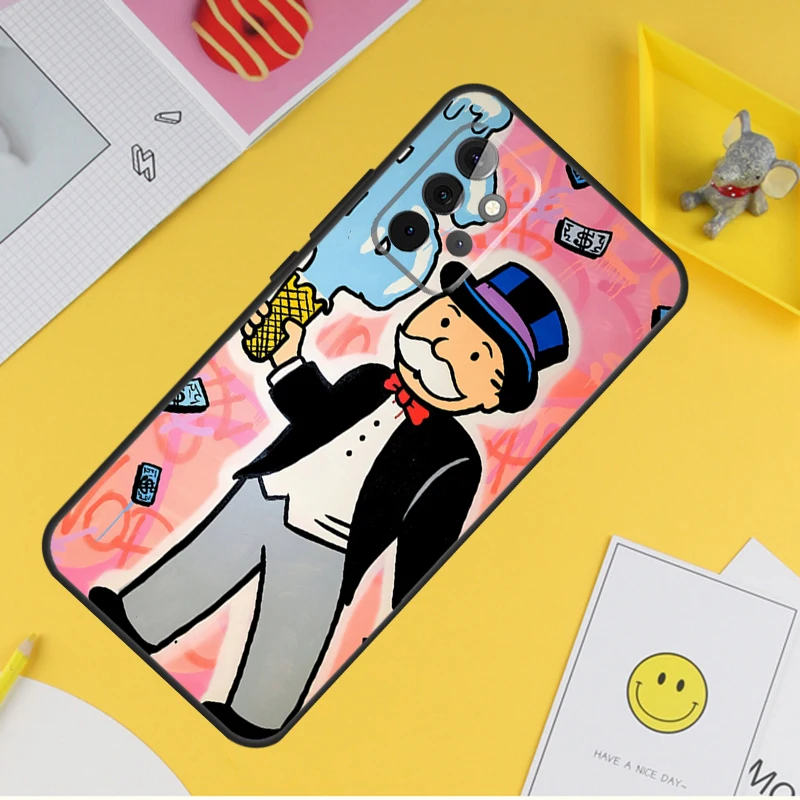 Dollar M-Monopolys Case For Samsung Galaxy A55 A35 A25 A15 A51 A71 A12 A32 A52 A13 A33 A53 A14 A34 A54 Coque