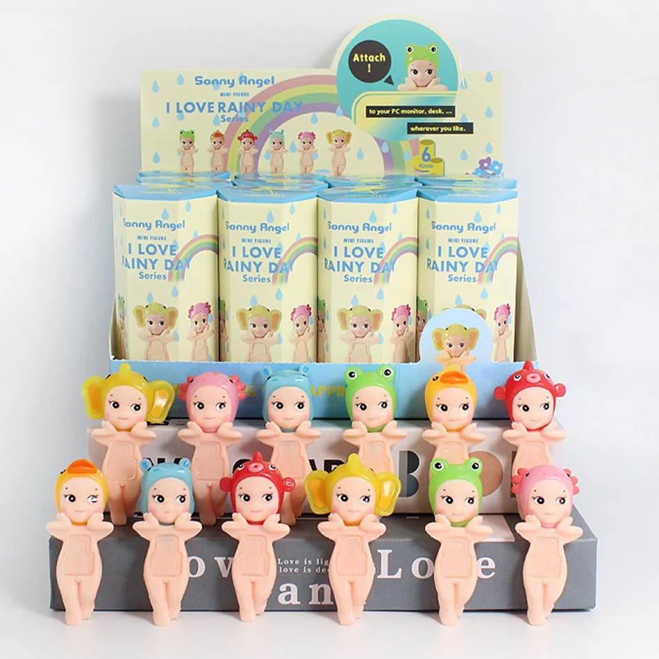 2025 Sunny Angel Doll Rainy Day Series Blind Box Mini Figures Action Model Collectible Decor for Girls Christmas Birthday Gift