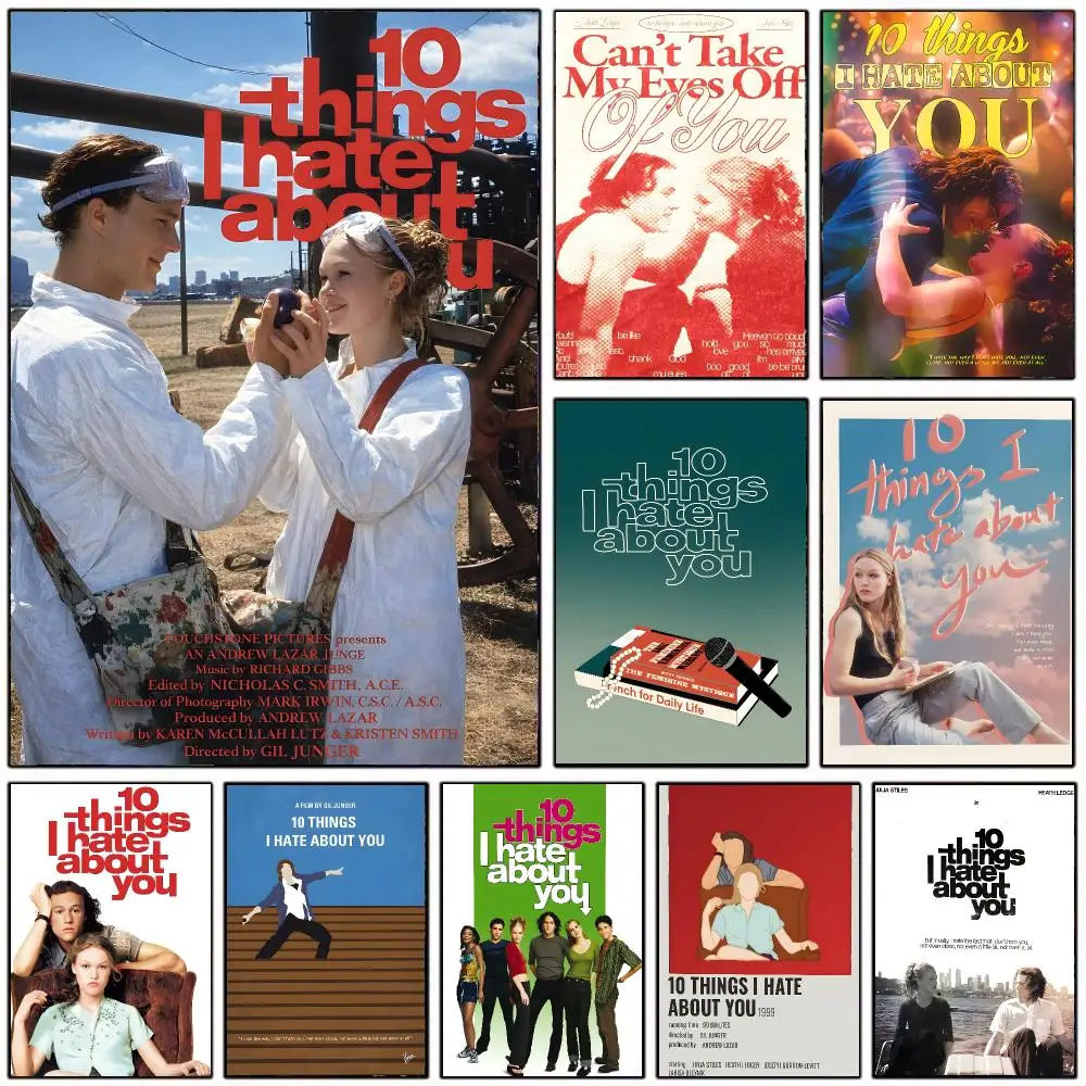 Classic Film T-Ten Things I Hate About You Poster Wall Art Print Decorative Mural Home Decor Gift Unframed