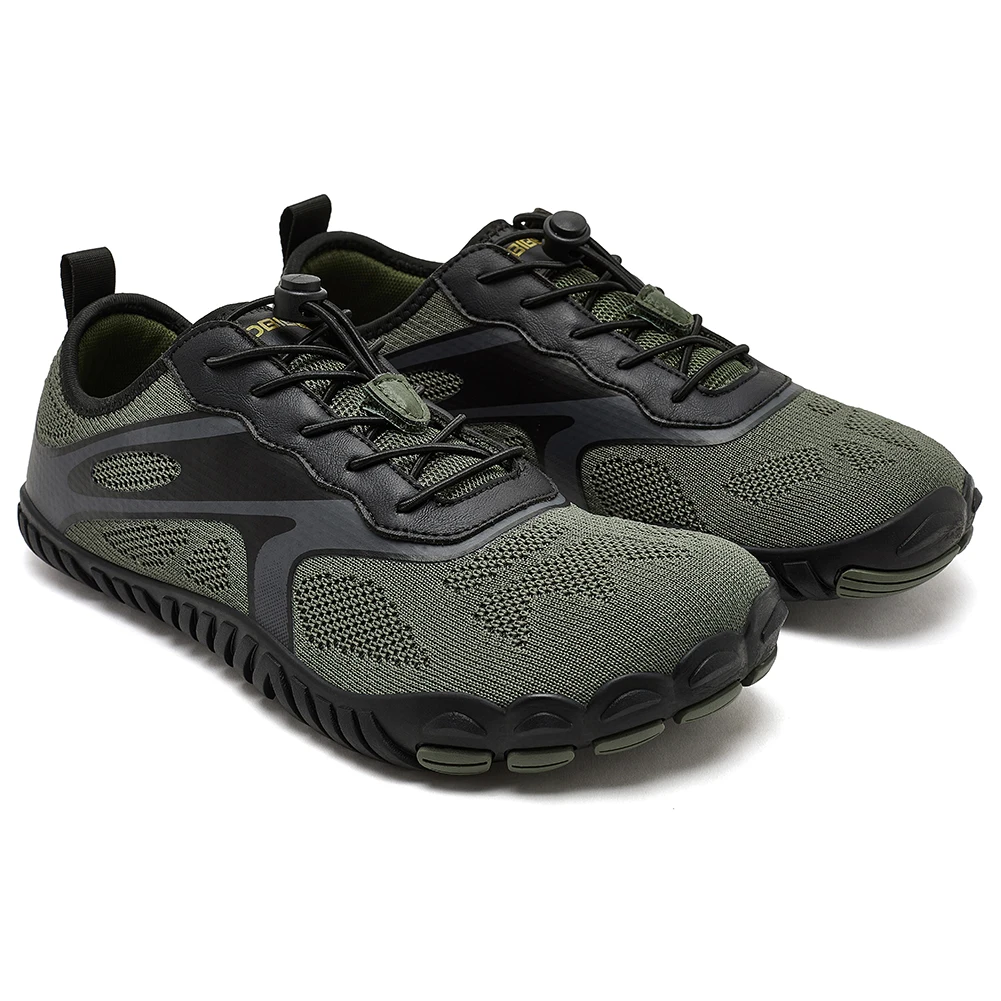 أحذية HOBIBEAR للجنسين بيرفوت للرجال والنساء بمقدمة واسعة للمشي على الشاطئ أحذية رياضية بدون قطرة للاستخدام الخارجي بشريط مطاطي