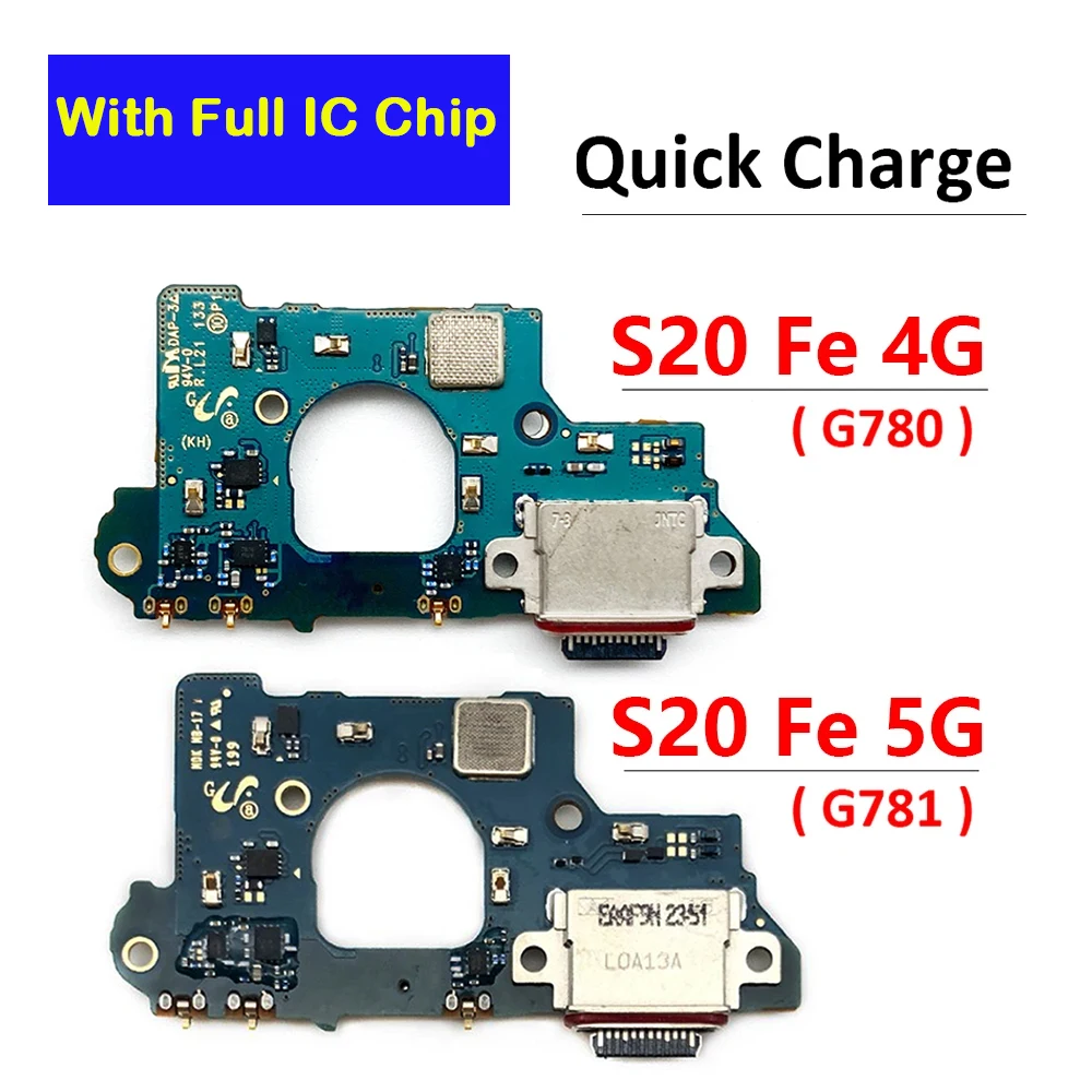 For Samsung S20 Fe 4G 5G G780 G780F G781 G781B USB Charging Port Micro Dock Connector Board Main Flex Cable