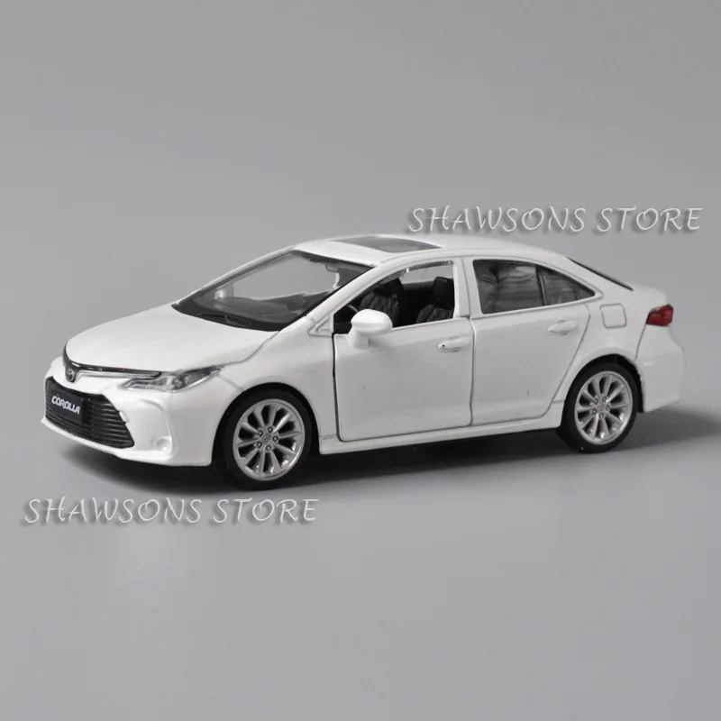 1:43 Scale Diecast Metal Model Car Toys Toyota Corolla Miniature Replica Pull Back Collection