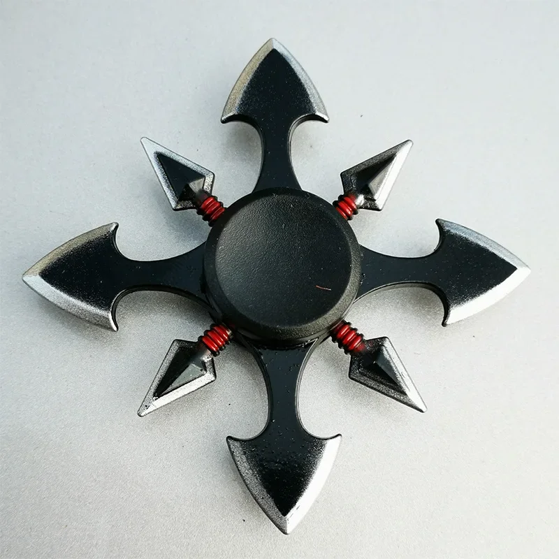 Darts Shuriken Fidget Spinner Ninja Metal Hand Spinner Zinc Alloy Autism Toys Stress Reliever Toys for Children Adult Xmas Gifts