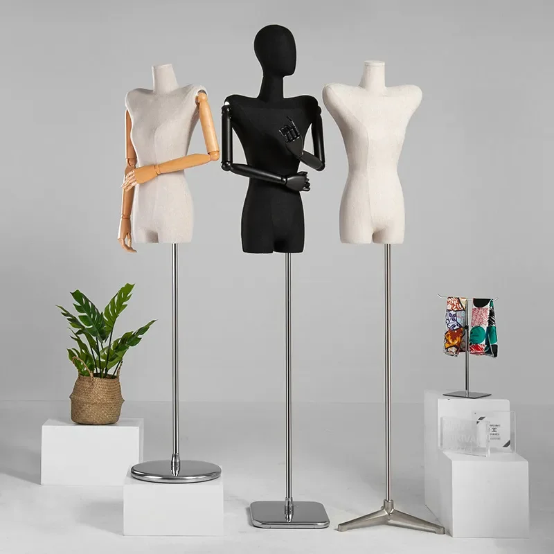 Korean Style Clavicle Shrug Top Female Mannequin Bust Display Model for Clothing Store Props Dress Form Showcase Shelf
