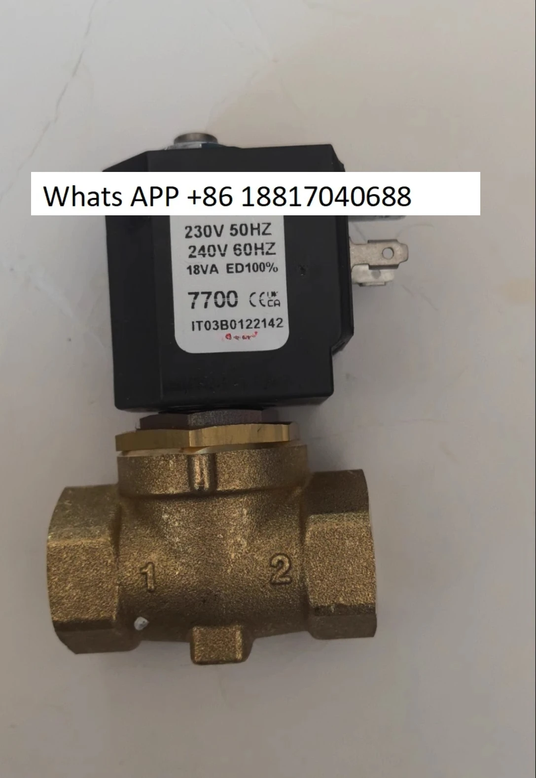 Solenoid valve D266DVU D266DBU diameter 10.5mm two-way two-way normally closed valve
