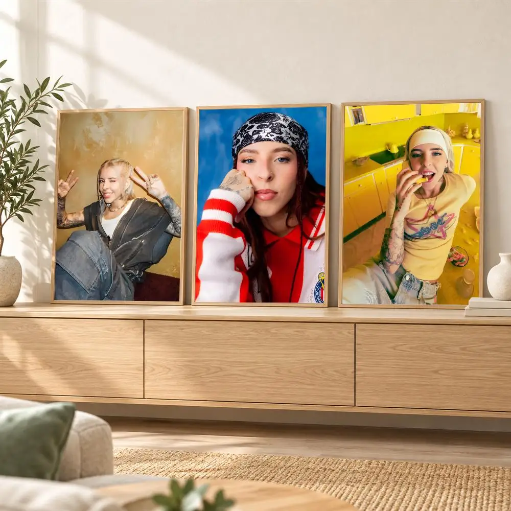 Singer Rapper Y-Young Miko Poster Wall Stickers Self Adhesive Art Mural HD Print Decals for Bedroom Living Room Home Decor Gift