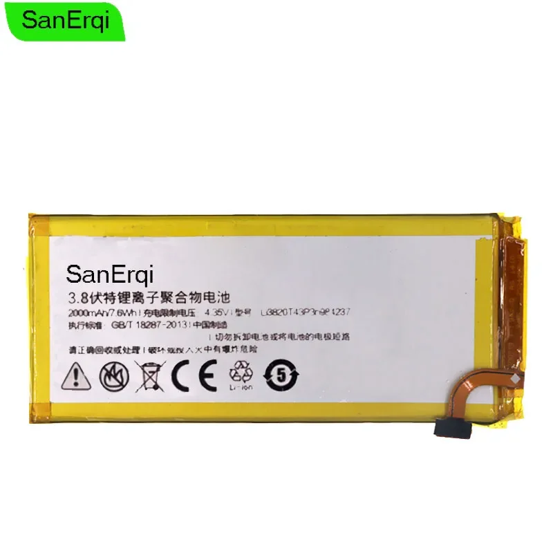 

SanErqi 2000мАч Li3820T43P3h 984237 Аккумулятор для ZTE Nubia Z5S mini NX403A Аккумуляторные батареи