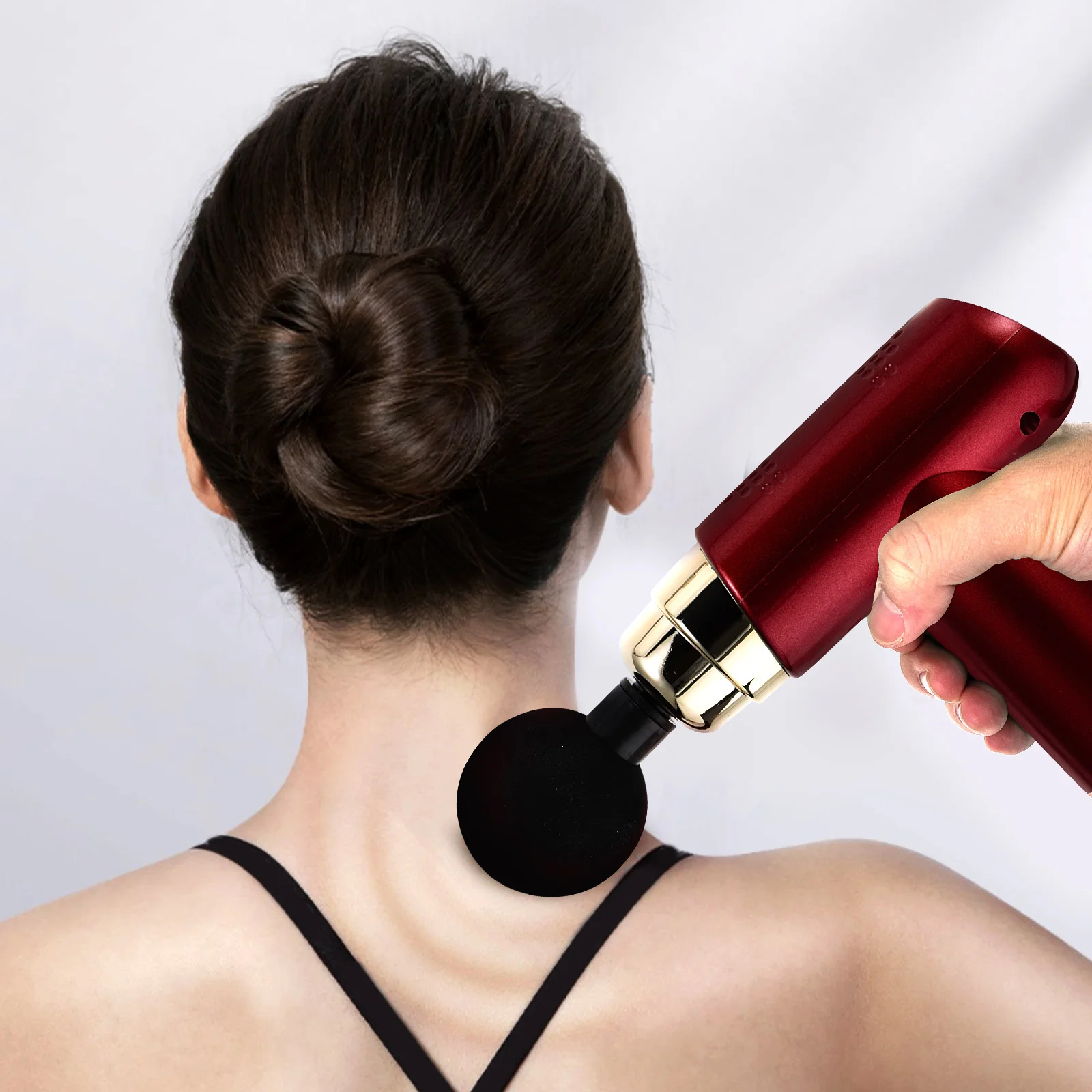 

Mini Body Massager Adjustable Fascia Massager 6- Smooth Surface 4 Massage Heads Portable Travel Relaxation