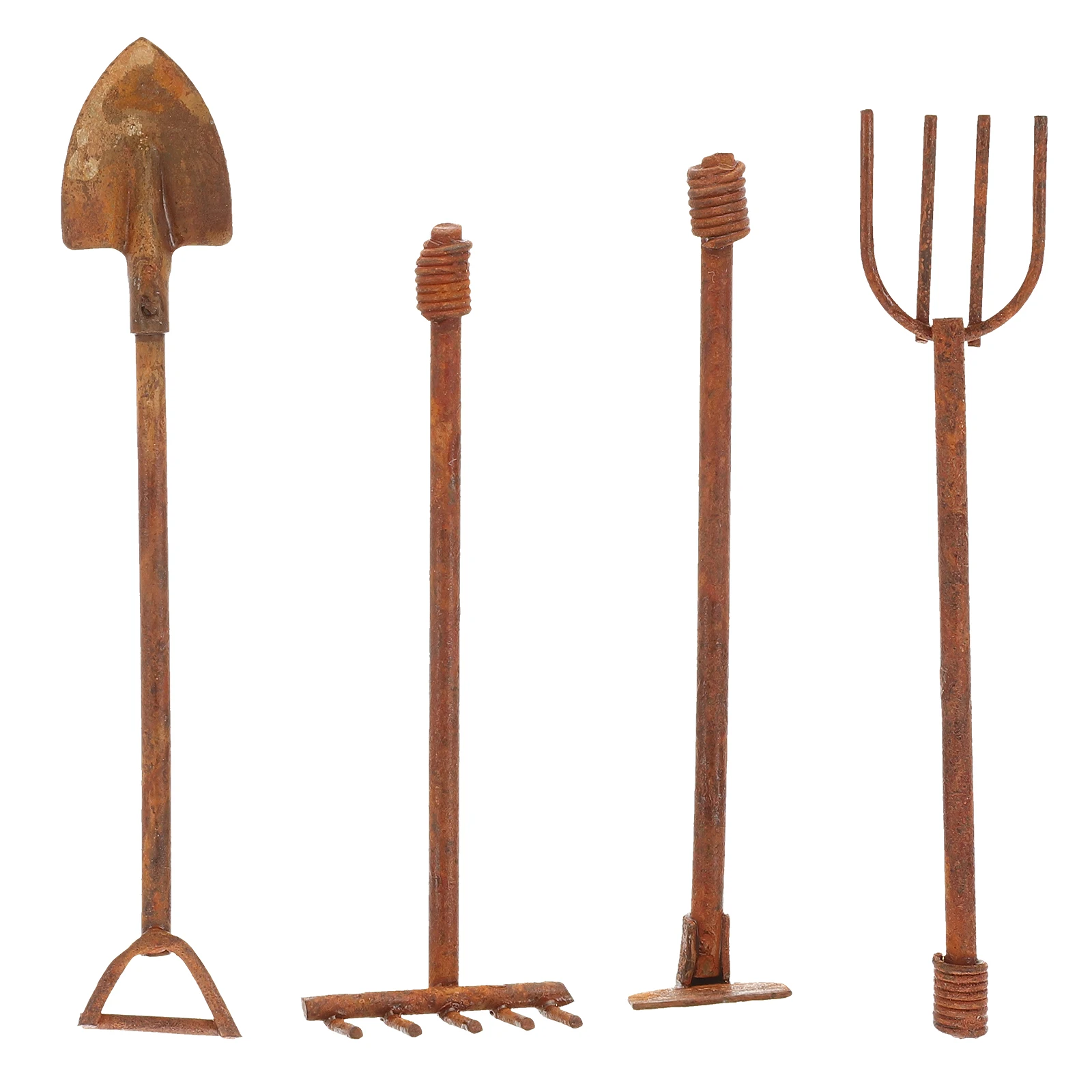 

1 set Mini Garden Tools Set for Dollhouse Gardening Weeding Beach Kids Decoration Artifact Lifelike Design Desktop Ornament Gift