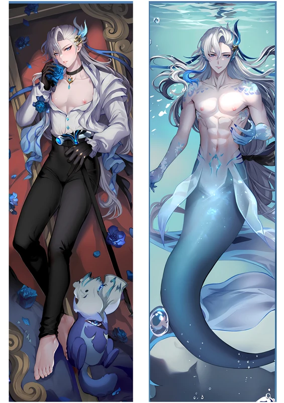 

Чехол для подушки-дакимакуры с изображением персонажа аниме Вриотслей из Genshin Impact