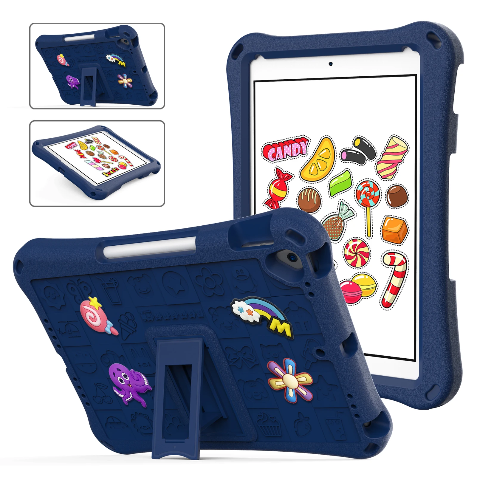 

Stand Tablet Case For iPad Pro Air 4th 5th 7 8 9 10th 11th Generation Mini 6th Cases 11 10.9 10.2 inch Cover for Children Gift