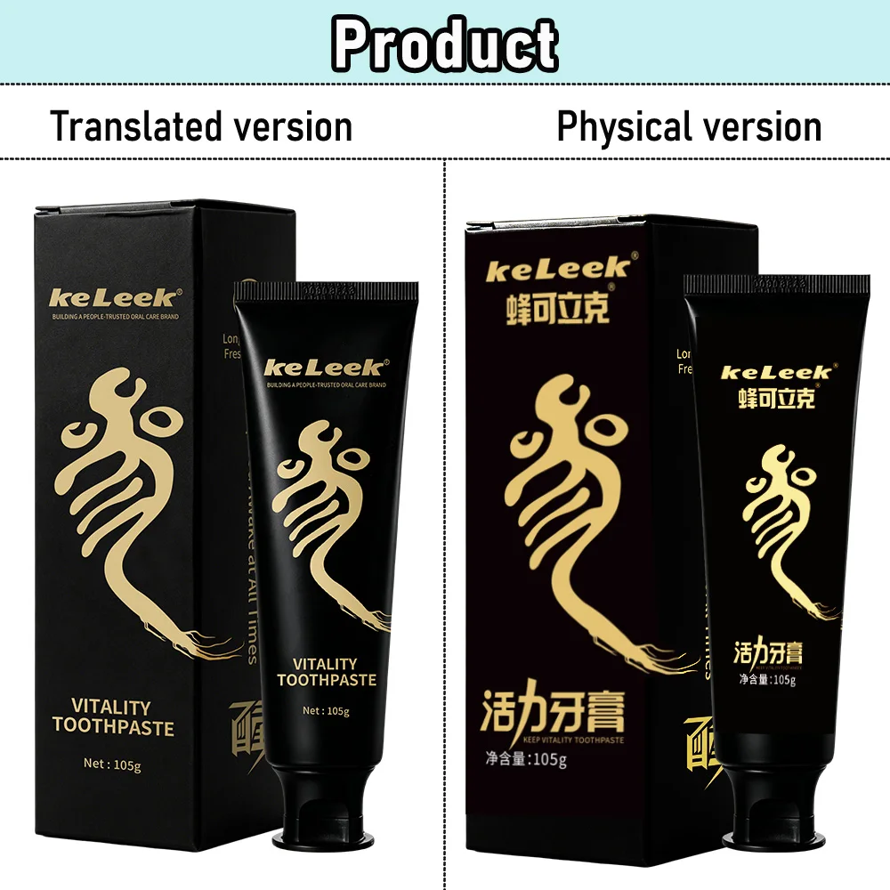 KeLeek Clean Teeth Toothpaste Mint Deep Clean Whitening Fresh Breath Gum Care Oral Protection Gentle Non Irritating