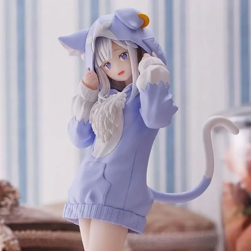2025 Anime Re: la vida en un mundo diferente de Zero kawaii Rem figura Ram PVC modelo Emilia estatuilla pasatiempos juguetes para regalo de cumpleaños