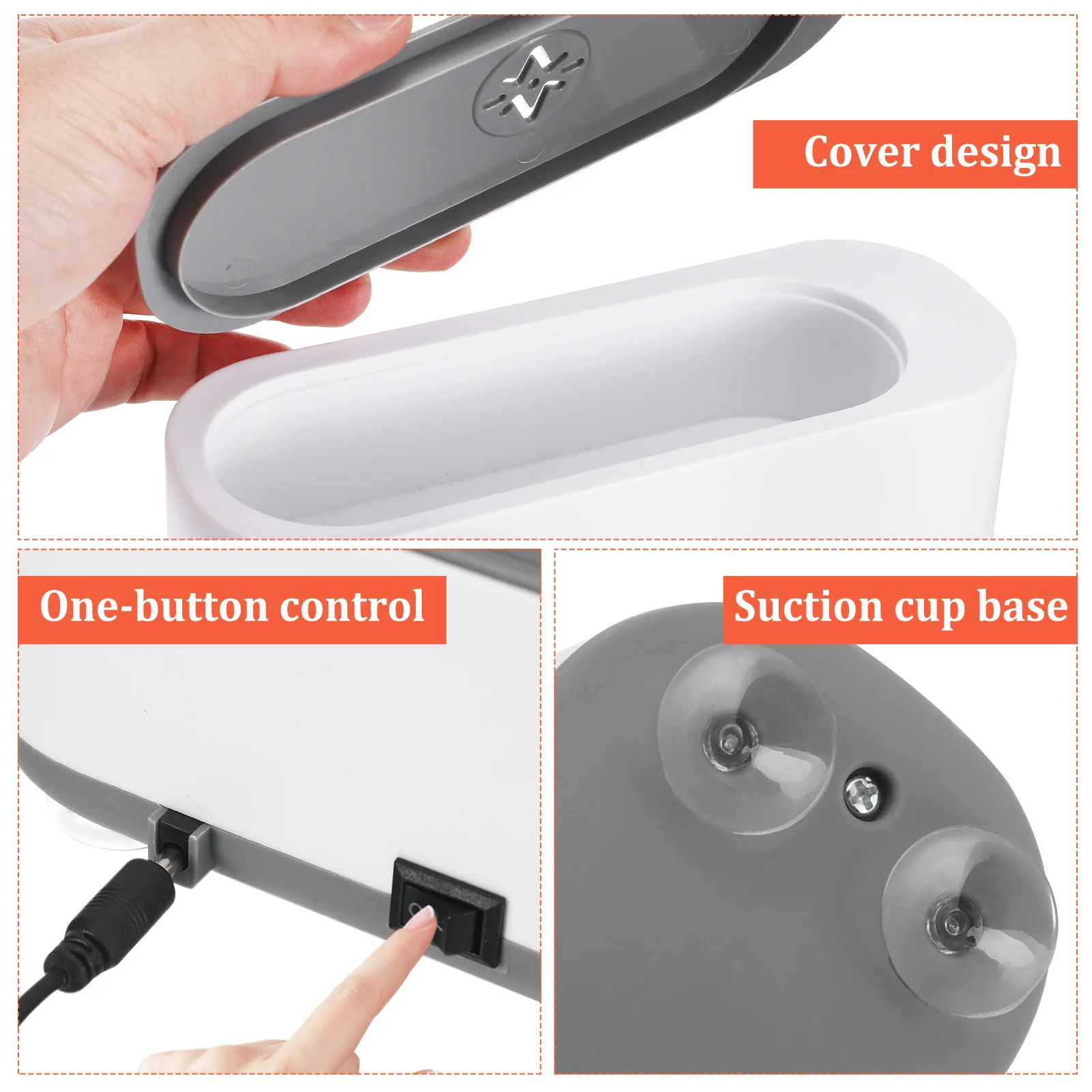 

Portable Eyeglasses Cleaning Machine with High Frequency Waves for Jewelry Lenses Makeup Brush Earring Watch Compact Lightweight