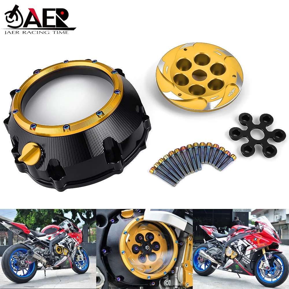CNC Engine Guard Protector Clear Clutch Cover for BMW S1000RR S1000R S1000XR HP4 Waterproof Solid Billet Accessories