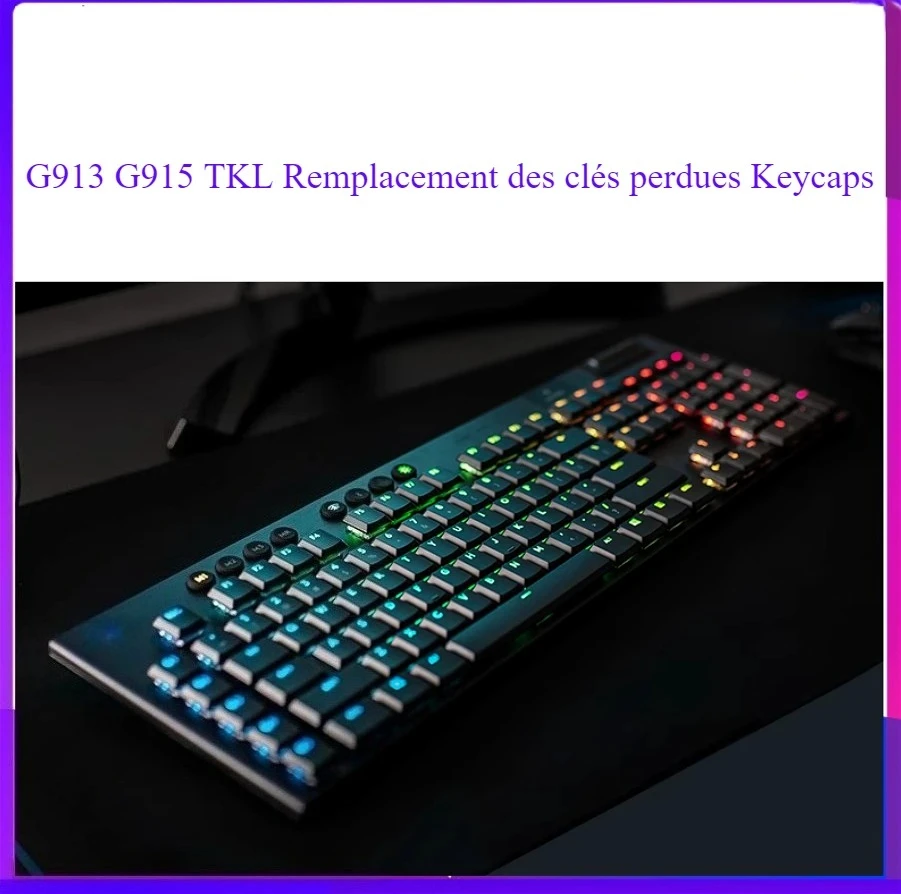 For Logitech G913/G915 TKL Mechanical Keyboard Replacement Keycaps - Single Keycap for Lost Keys Non-slip, wear-resistant
