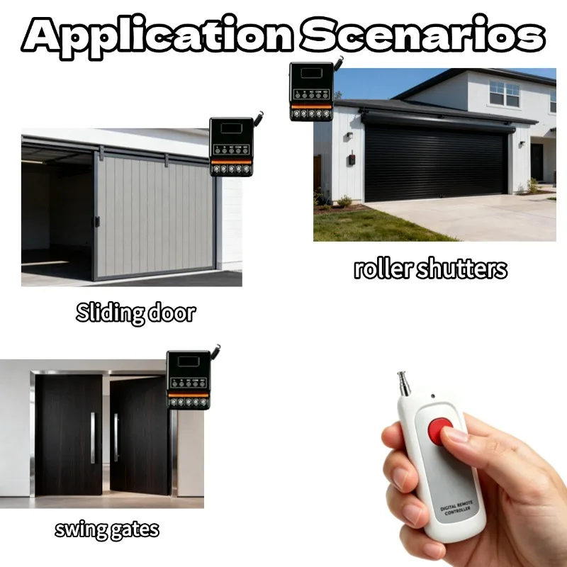 AC 220V 30A Relay Universal Remote Control Switch 433mhz Wireless Switch and On Off Transmitter for Light Lamp Water Pump Door