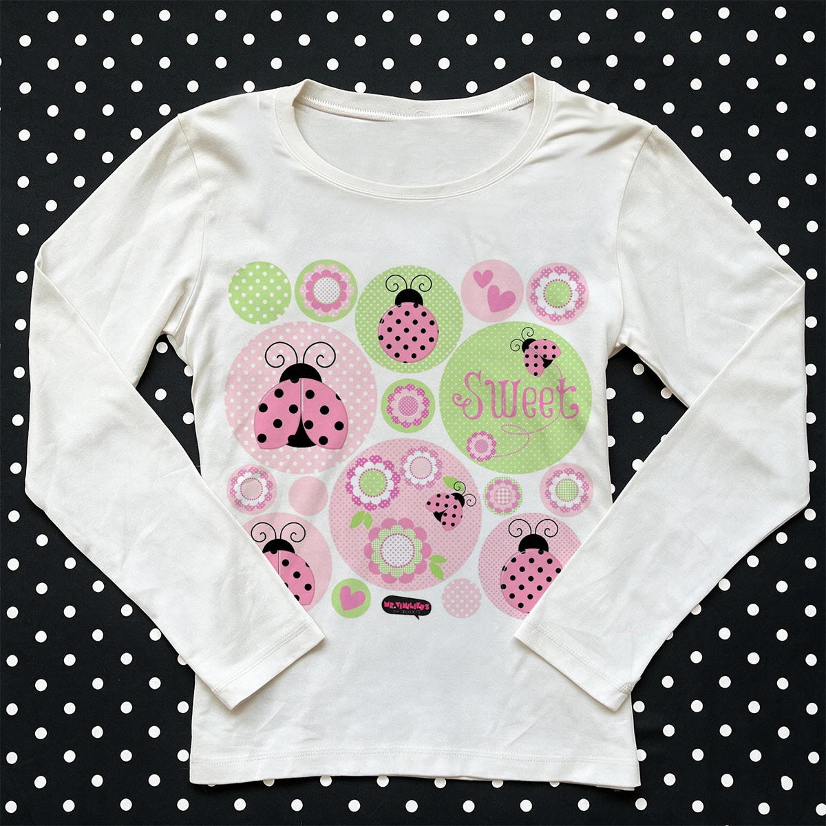 Y2K Fairycore Langarm-T-Shirt für Damen, Vintage Anime-Mädchen Rosa Lilien Grafik-Print, Harajuku Ästhetik Slim Fit Herbst-Oberteil – Detail 6