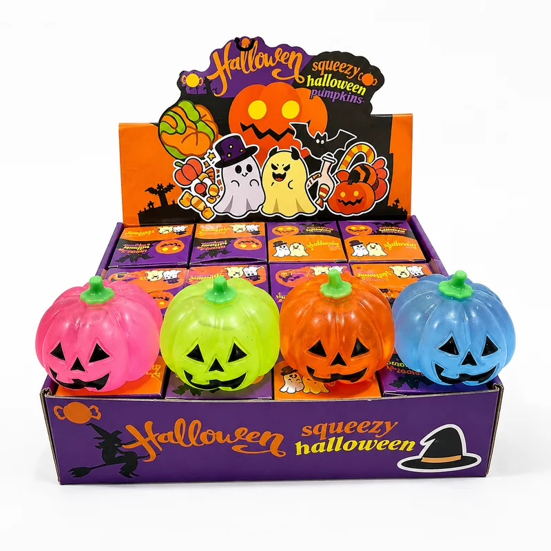 New European and American Halloween Pumpkin Maltose Stress Relieving, Pinching, Slow Rebounding, and Relaxing Toy