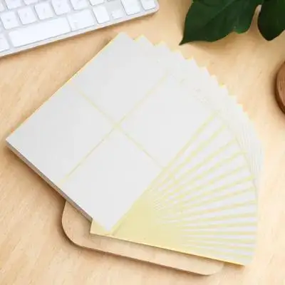 120Pcs Large Paper Labels Sticky Write on Stickers for Storage Containers Jars Bottles Envelopes Shipping Mailing Office Use