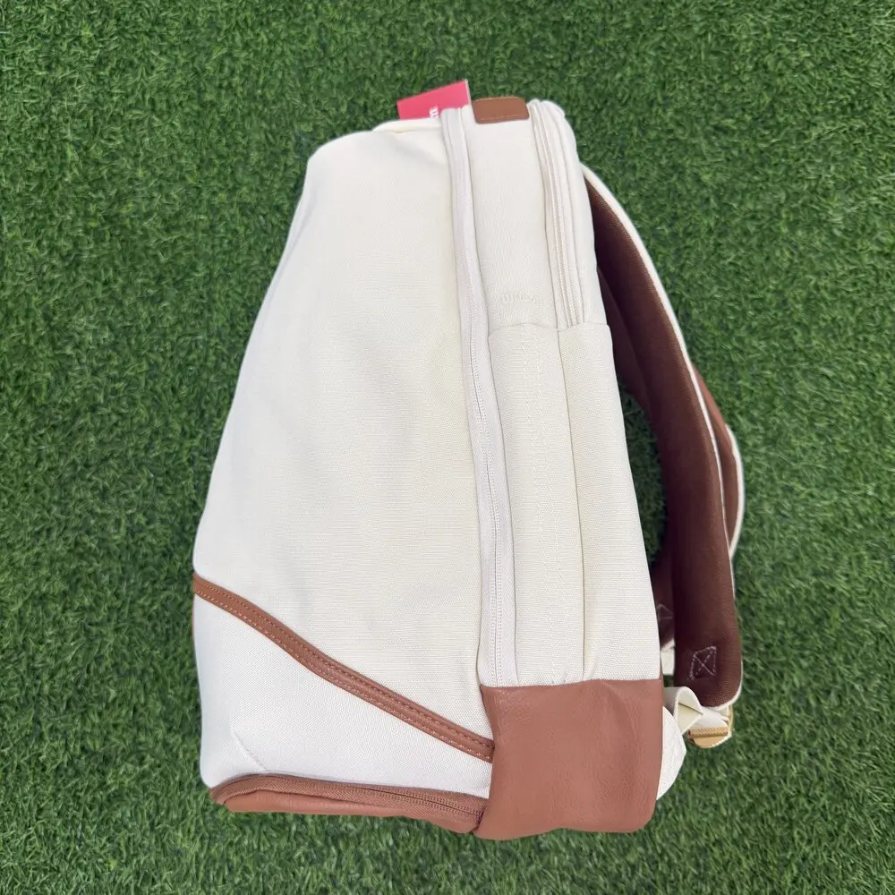 Wilson 2025 New RF Lawn Collection Tennis Backpack Cream Federer Large Capacity Multi Functional Professional Tennis Backpack