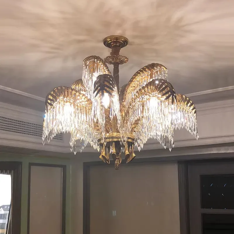 Designer Crystal Modern Ceiling Light Villa Bar Hotel Home Decoration Chandelier