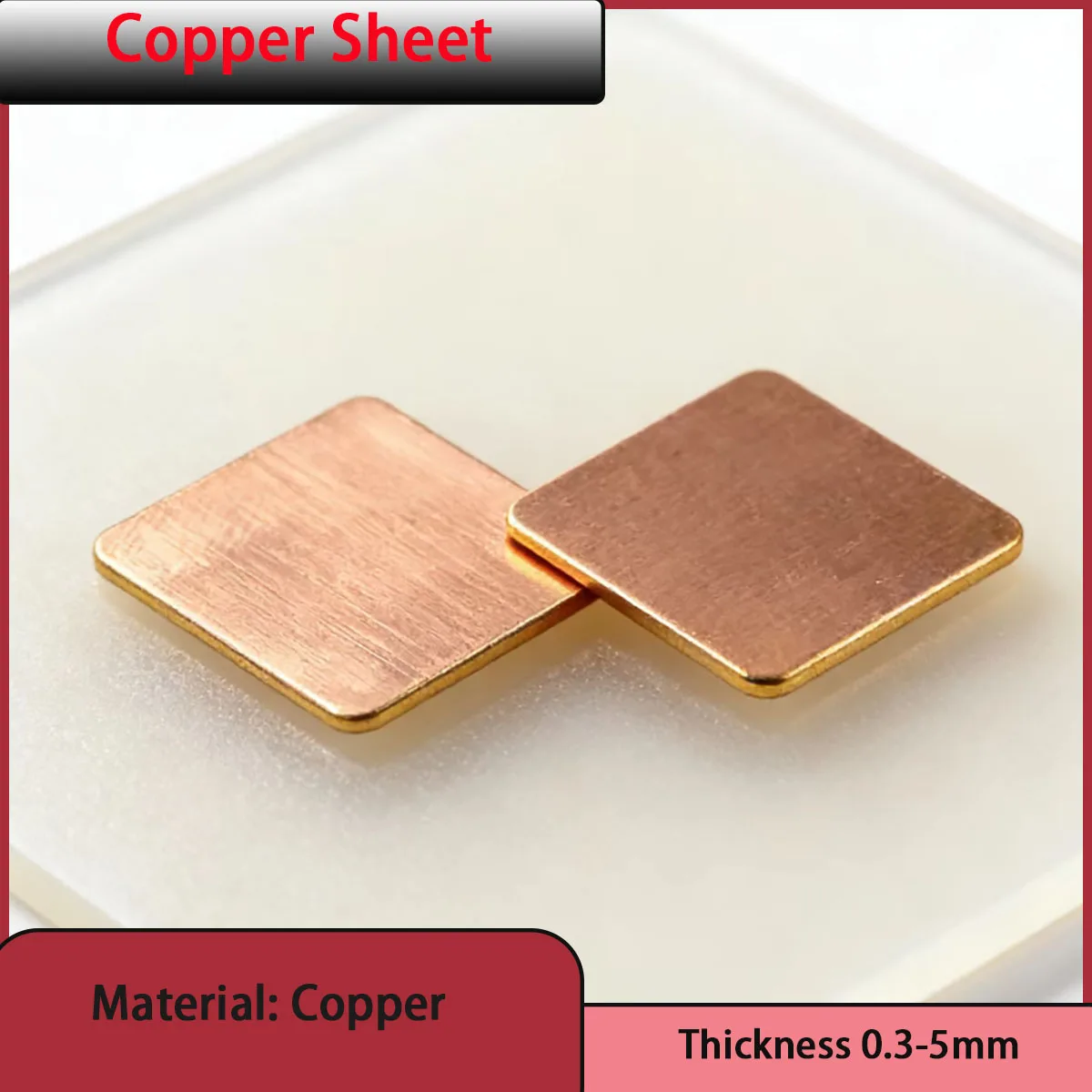 High purity copper sheet with  thickness 0.3-5mm is used for wires and cables, electronic components, decorative hardware, etc