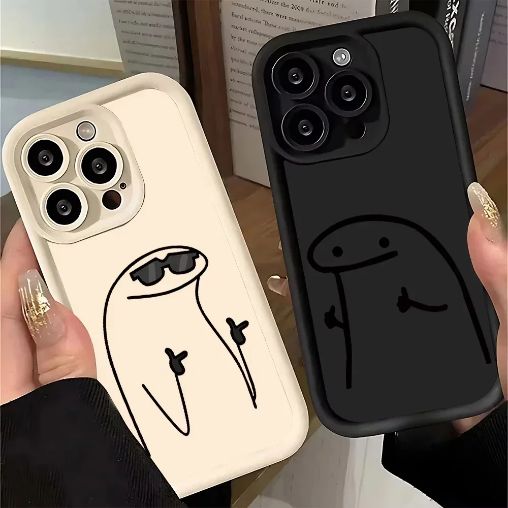 Funny Cartoon Cute Matchman Phone Case For iPhone16 15 11 12 13 14 Pro Max XR XS X 7 8 15 Plus SE Shockproof Soft Silicone Cover