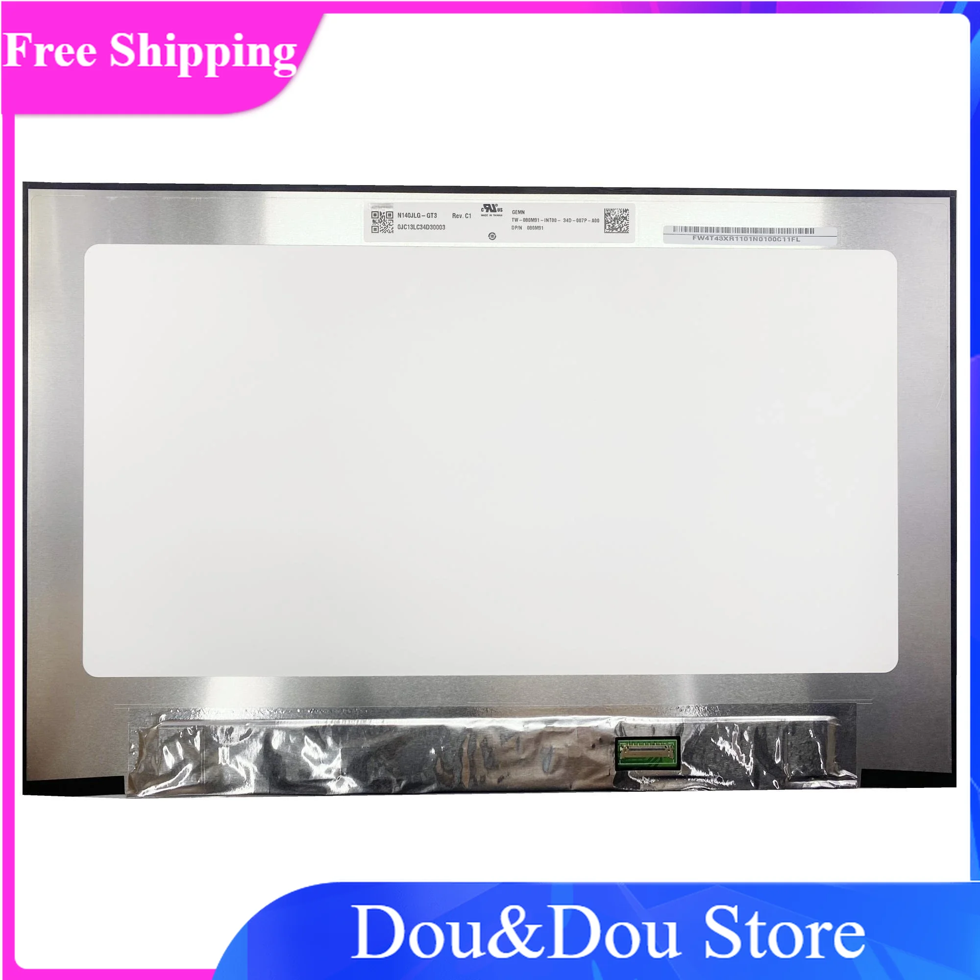 

N140JLG-GT3 14.0'' Laptop N140JLG GT3 1920(RGB)×1200 EDP 30 Pins LCD Screen