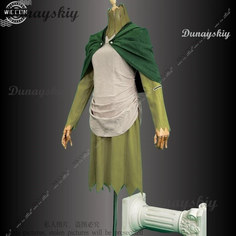 Mithrun 코스프레 코스튬 가발 유니폼 망토, Mithrun 캡틴, 할로윈 파티, 여성 남성 소품, 케렌실