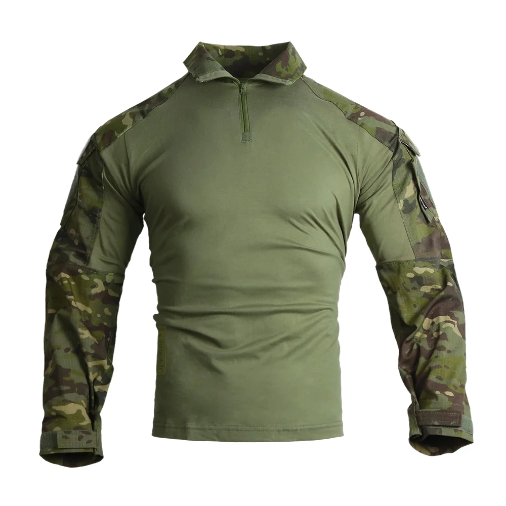 Emersongear Tactical G3 Combat Shirts Mens Gen3 BDU Tops Camoflage T-Shirt Hunting Clothes Camping Airsoft Sports Hiking MCTP