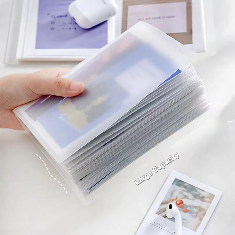 Elegant and Minimalist Polaroid Frosted PP Photo Album Large Capacity Pocket Style Material Storage Book Multi Specification Inf