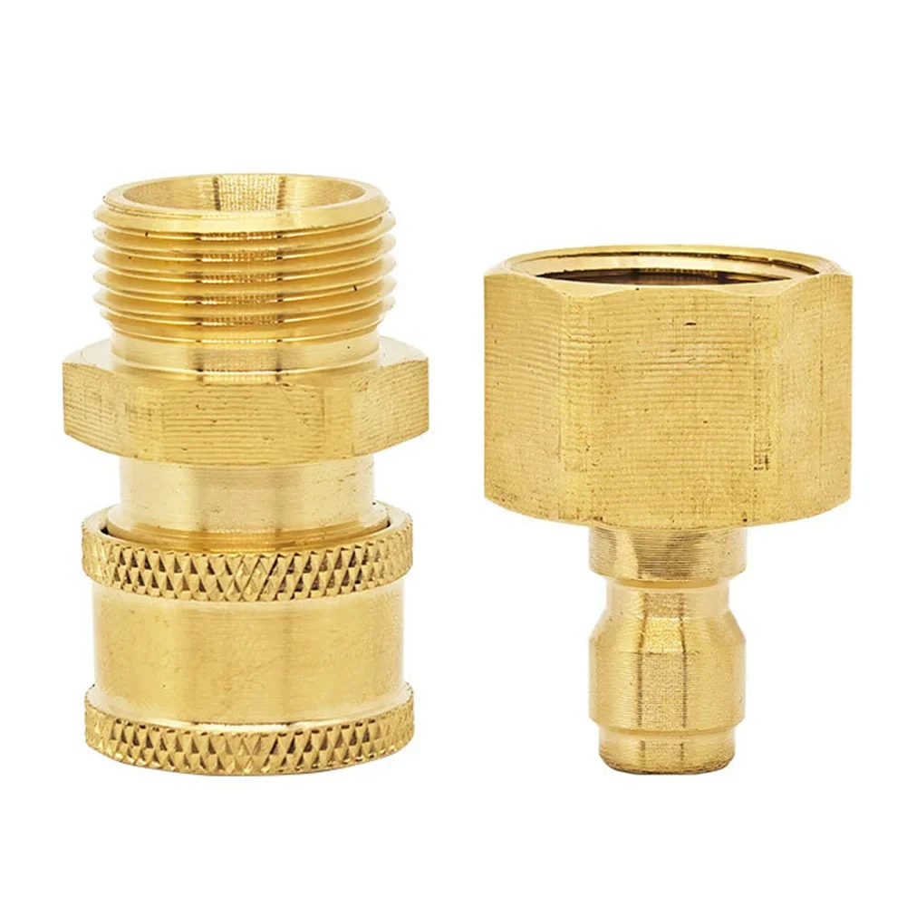 Convenient Disassembly M22 Quick Connector High Pressure Washer 5000 PSI Brass Construction High Water Pressure