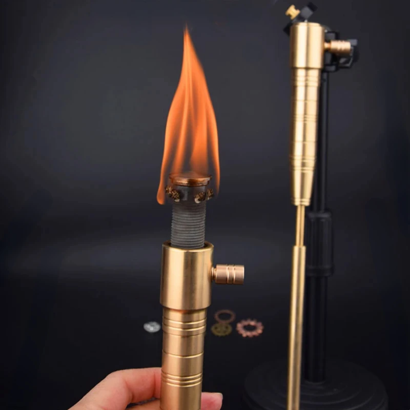 Unusual Lighter Cool Heavy Tribal Torch Model Gasoline Lighter Outdoor Adventure Series Fun Special Gift Smoking Attachment