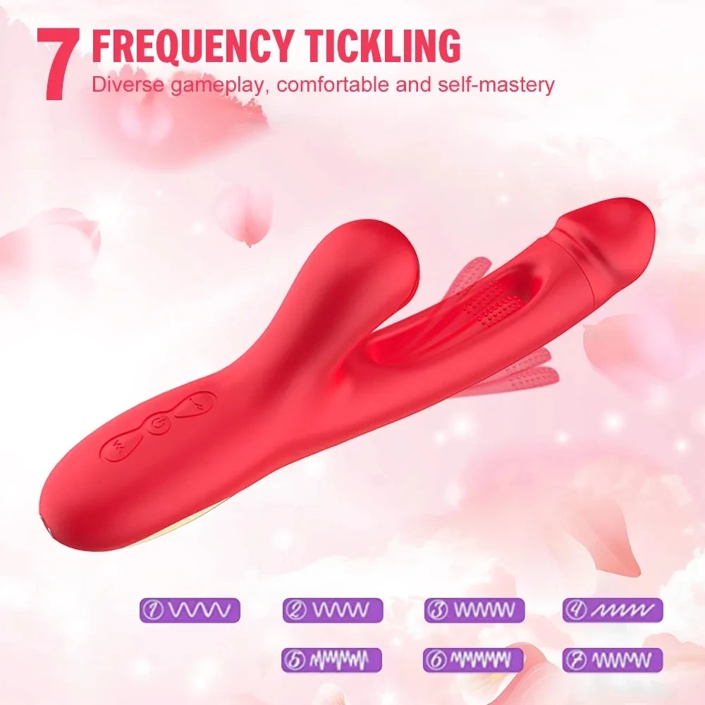 LICKLIP Finger Patting Vibrator Powerful Clitoral Sucking G Spot Anal Vaginal Stimulator Dildo Vibrator Female Masturbator