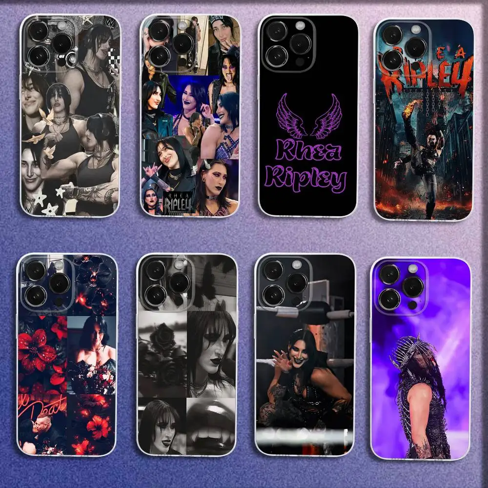 

Phone Case For iPhone 16,15,14,13,12,11 Plus,Pro,Max,XR,XS,Plus,E,Mini Cool R-Rhea Ripley Wrestler Transparent Cover