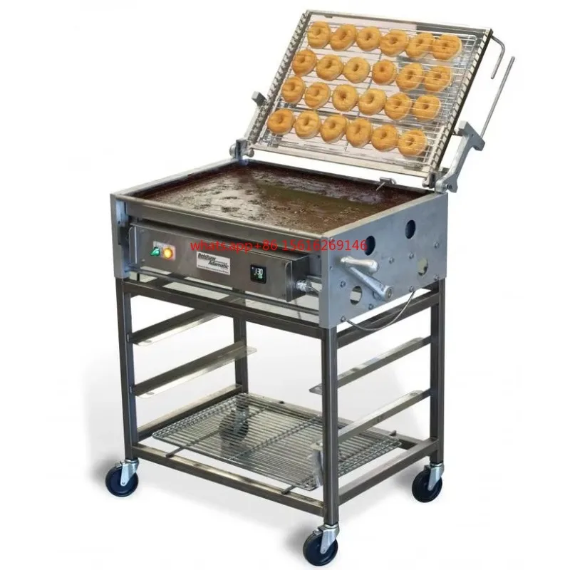 Donut Chocolate Icing Semi Automatic Chocolate Glazing Food Machine Floor-type Chocolate Coating Icer Doughnut Machine