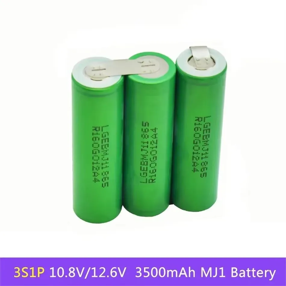 18650 MJ1 3500Mah 20 Amps 3S 4S 5S 6S 8S 7.4V 12.6V 14.8V 18V 25.2V 29.6V for Screwdriver Batteries Welding Battery