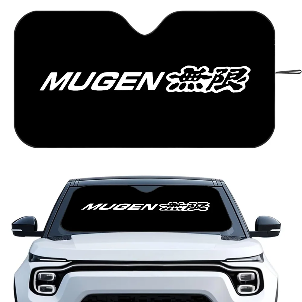 

M-Mugen Powers Car SunSha Heat-insulating Aluminum Film Windshield Sunshas UV Rays Blocks Car Sun Visor Protector