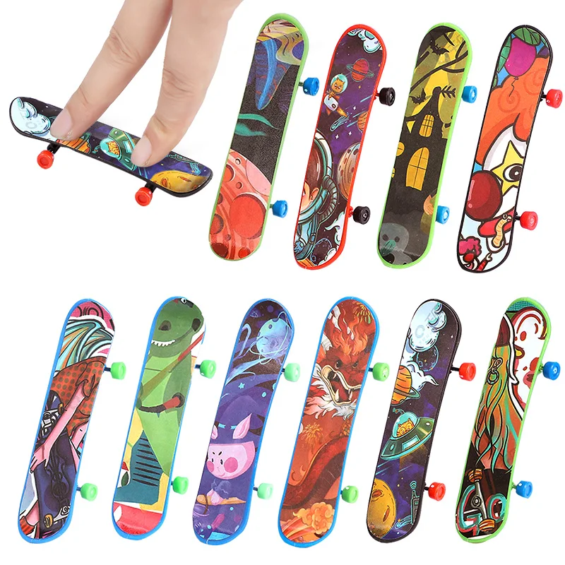10/20Pcs Finger Skateboard Toys Creative Fingertip Fingerboards Toys for Kids Birthday Party Favors School Gift Goodies Filler