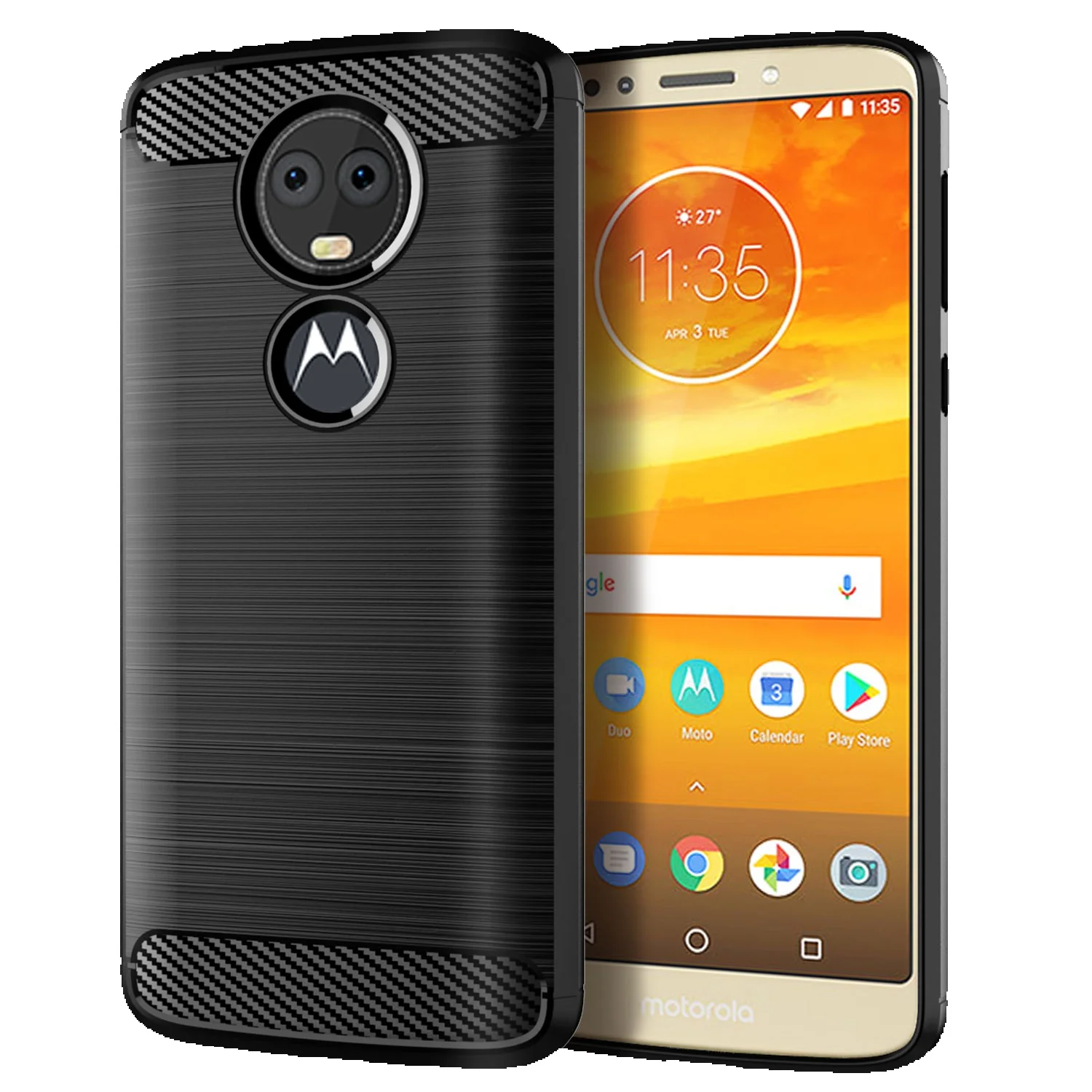 Silikonowa obudowa Moto E5 Plus Play Cruise odporna na wstrząsy tylna pokrywa do Motorola E5 Supra E5 + etui z włókna węglowego Coque Fundas