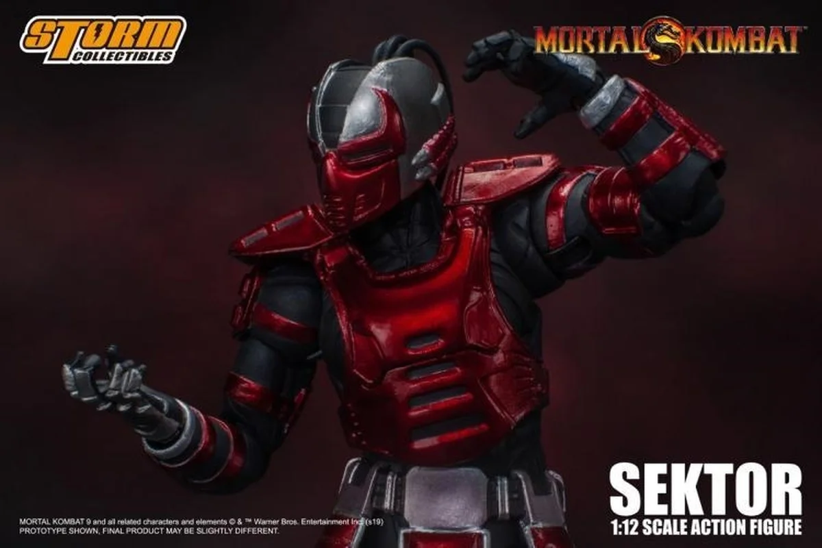 In Stock Original Storm Toys 1/12 Sektor Mortal Kombat Fire Effects Special Edition Soldier Model Full Set 6'' Action Figure Toy