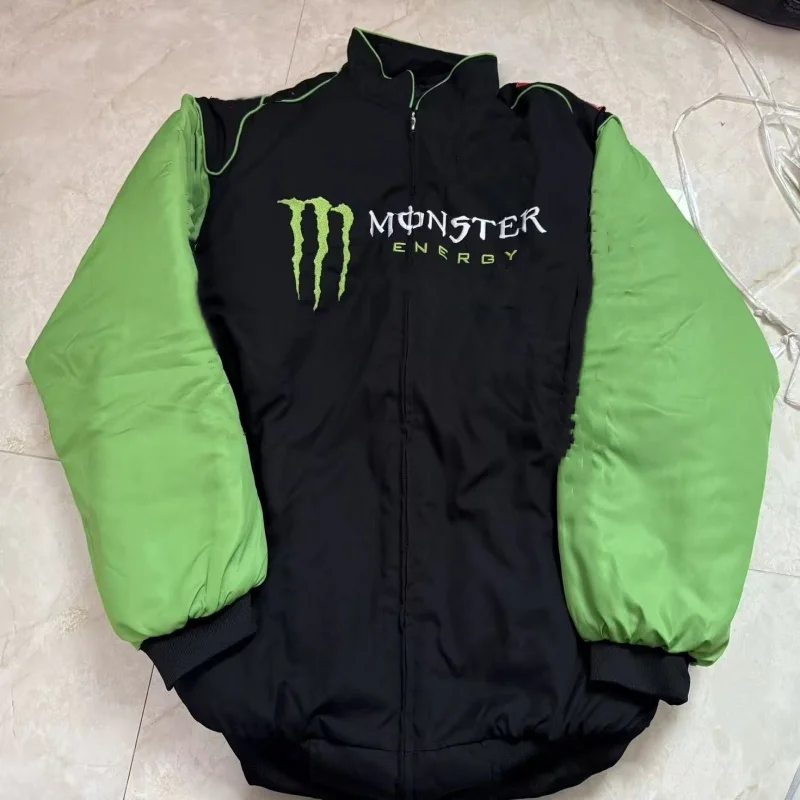 몬스터 에너지2026 스트리트 패션 통기성 따뜻한 자수 데일리 코트