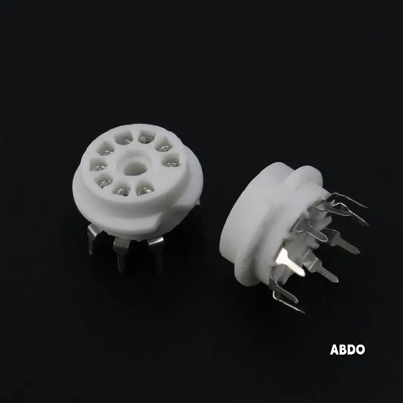

60PCS PCB 9Pin B9A Vacuum Tube Socket Audio HIFI DIY Amps For 12AX7 12AU7 12AT7 ECC81 ECC82 ECC83 Silver-Plated