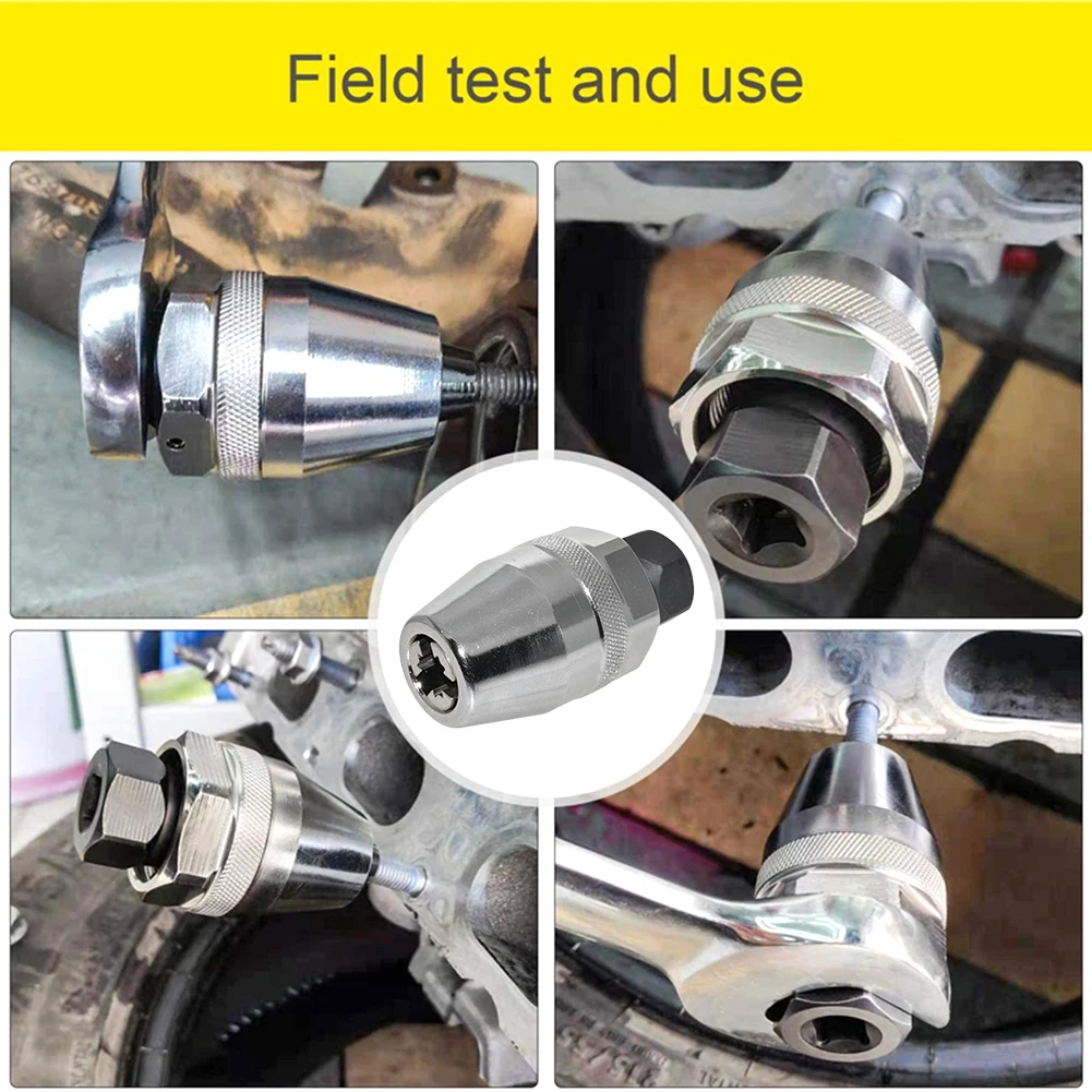 Screw Bolt Removal Tool 3/8inch Damaged Bolt Stud Extractor Used with Impact/Ratchet Wrench for Rust Painted Damaged Waste Bolts