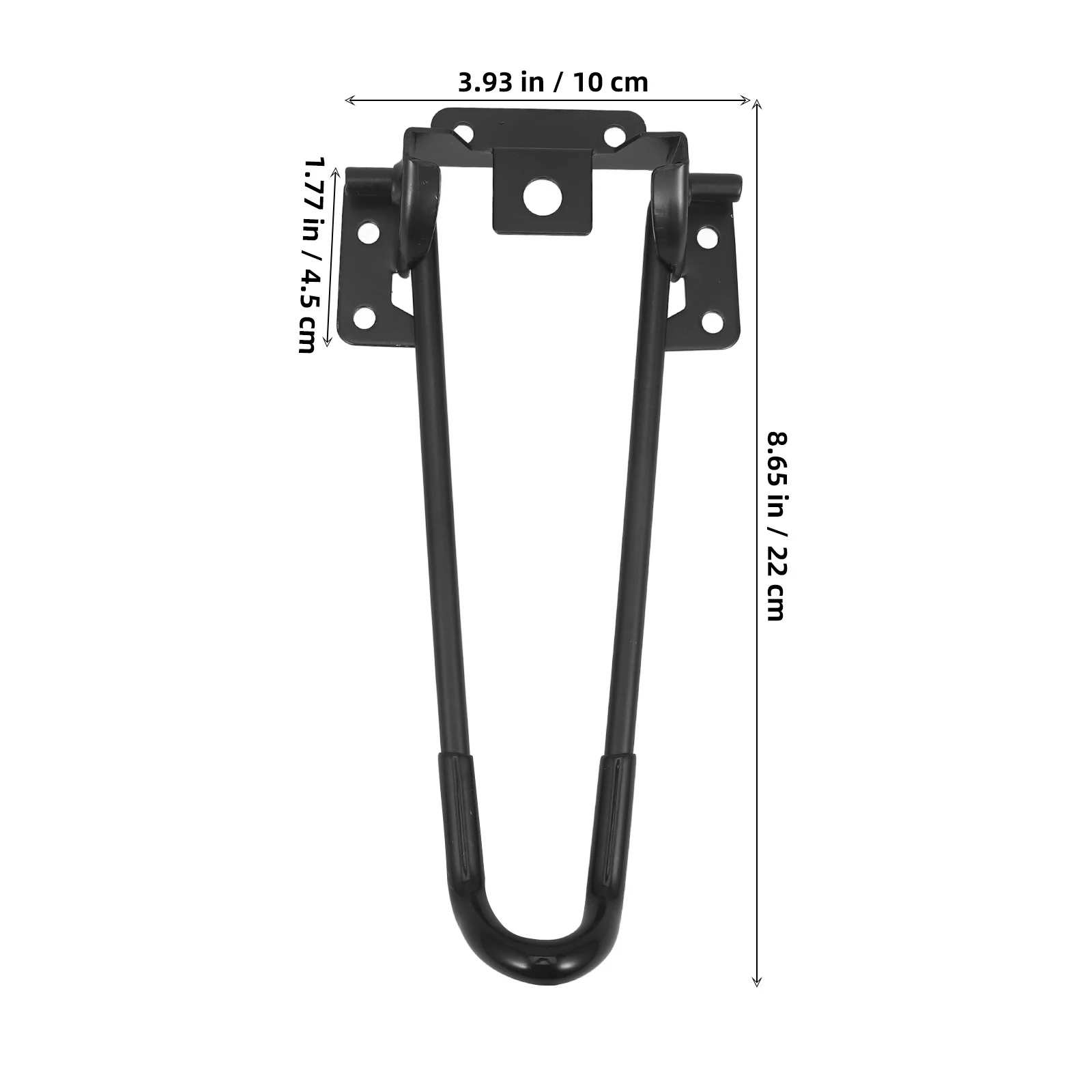 1 Juego de patas de mesa plegables, patas de horquilla de Metal de alta resistencia de hierro para mesita de noche de café, escritorio pequeño, accesorio de muebles duradero