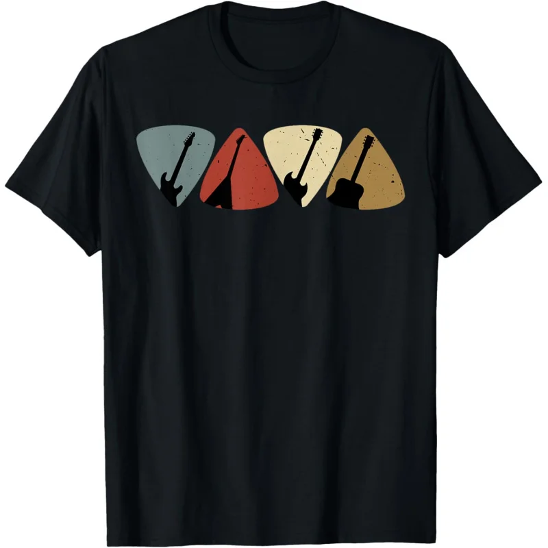 Retro guitarist, bassist, musician T-shirt