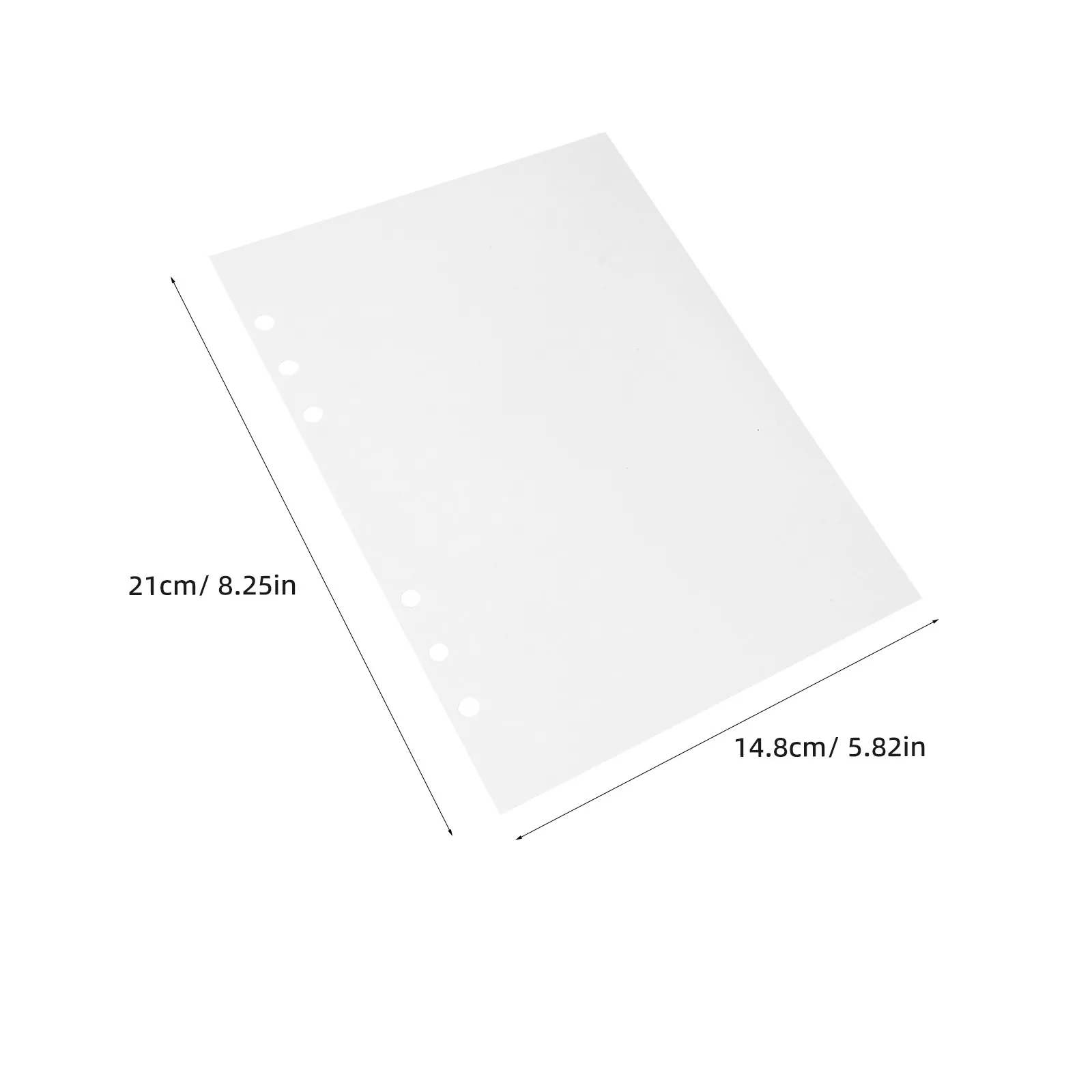 40Sheets Sticker Collecting Album Refill Double Side Reusable Page Insert for 6 Ring Binder Scrapbooking Supplies