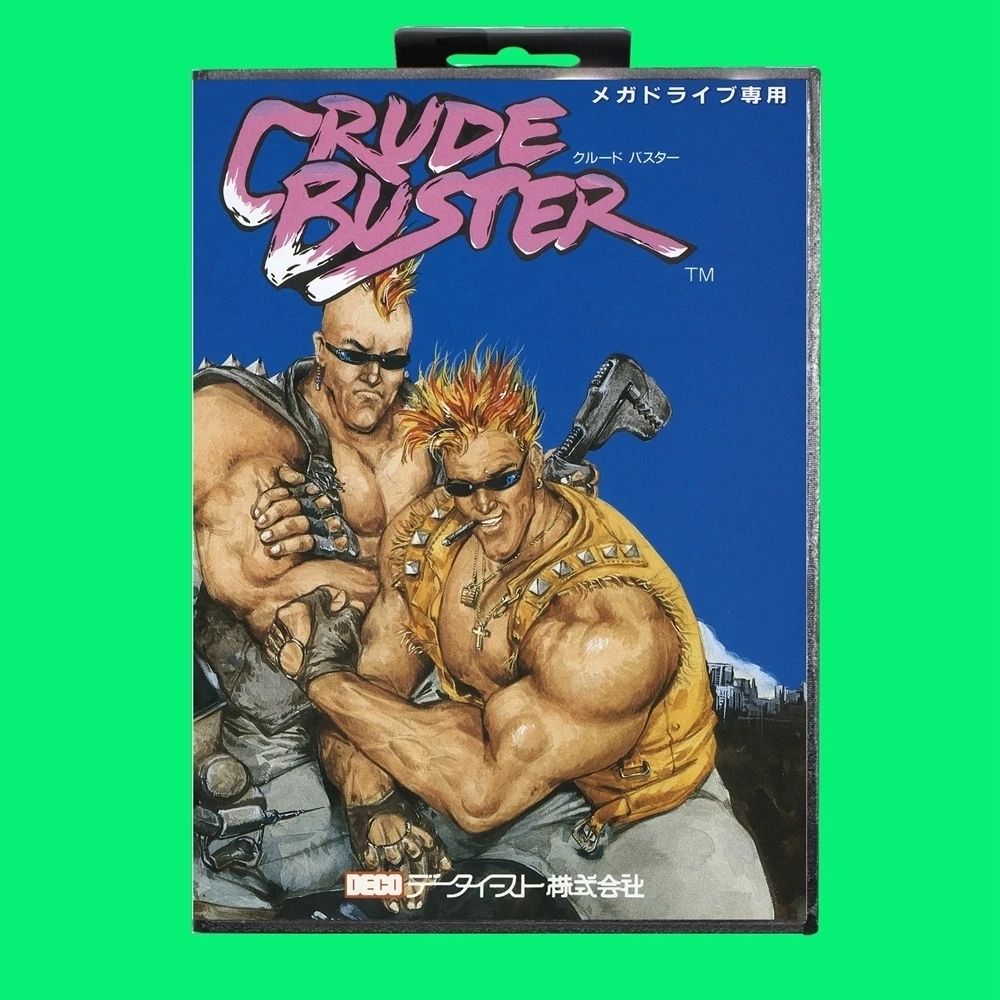 

Crude Buster Game Cartridge 16bit MD Game Card With JP Cover Retail Box For Sega Mega Drive